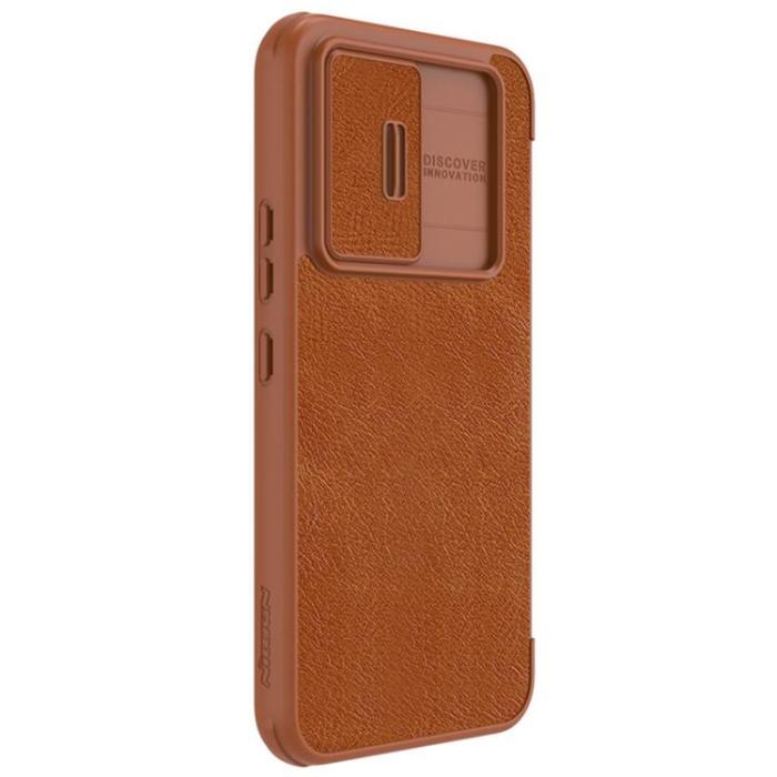Nillkin - Nillkin Galaxy A54 5G Plånboksfodral Qin Läder Pro - Brun