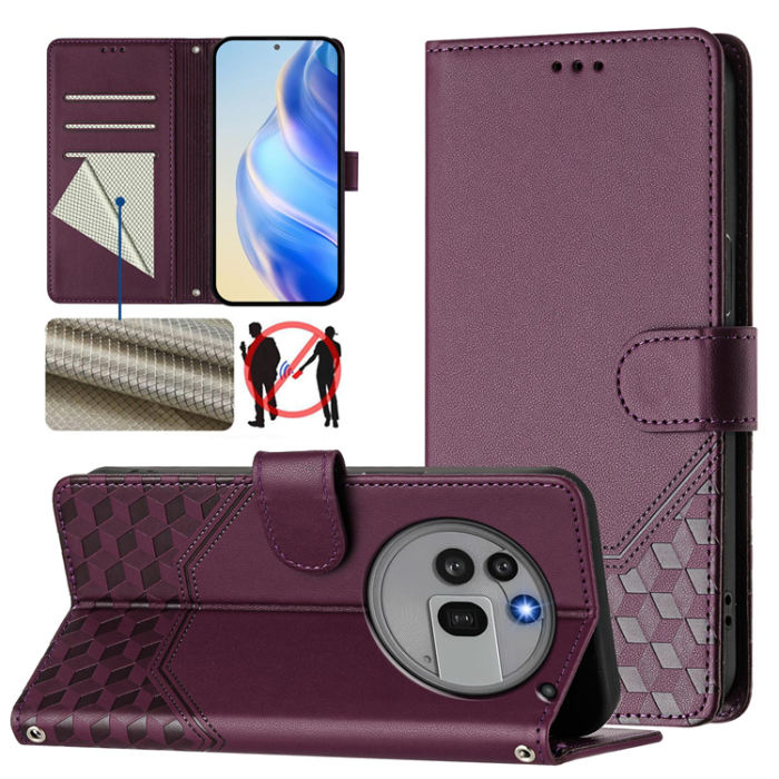 A-One Brand - Nothing Phone (3a) Pro Plånboksfodral Imprinted Honeycomb RFID