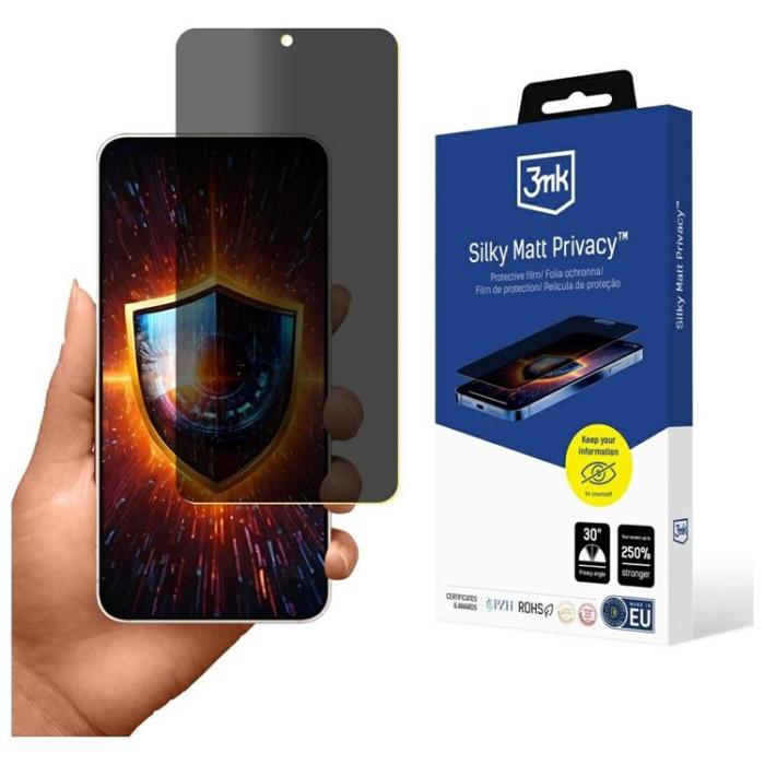 3MK - 3mk Galaxy S25 Edge Plastfilm Skärmskydd Silky Matt Privacy