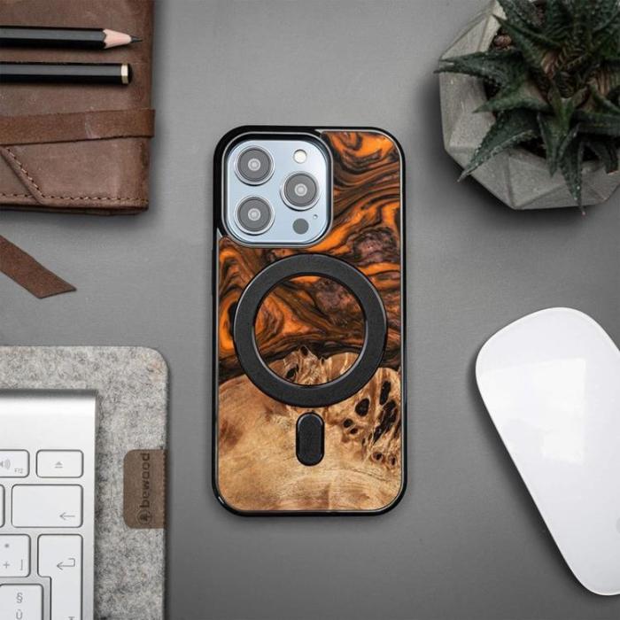 Bewood - Bewood iPhone 14 Pro Mobilskal Magsafe Unique Orange