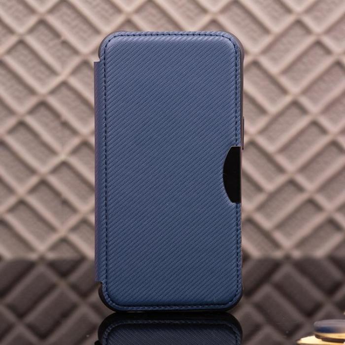 OEM - Galaxy S24 Plånboksfodral Smart Carbon - Blå