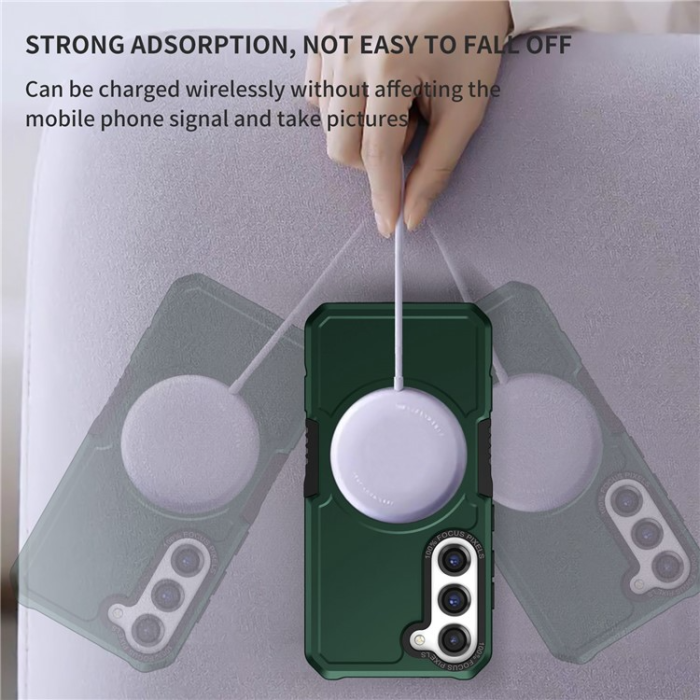 A-One Brand - Galaxy S23 Skal Magsafe Anti Drop - Grön