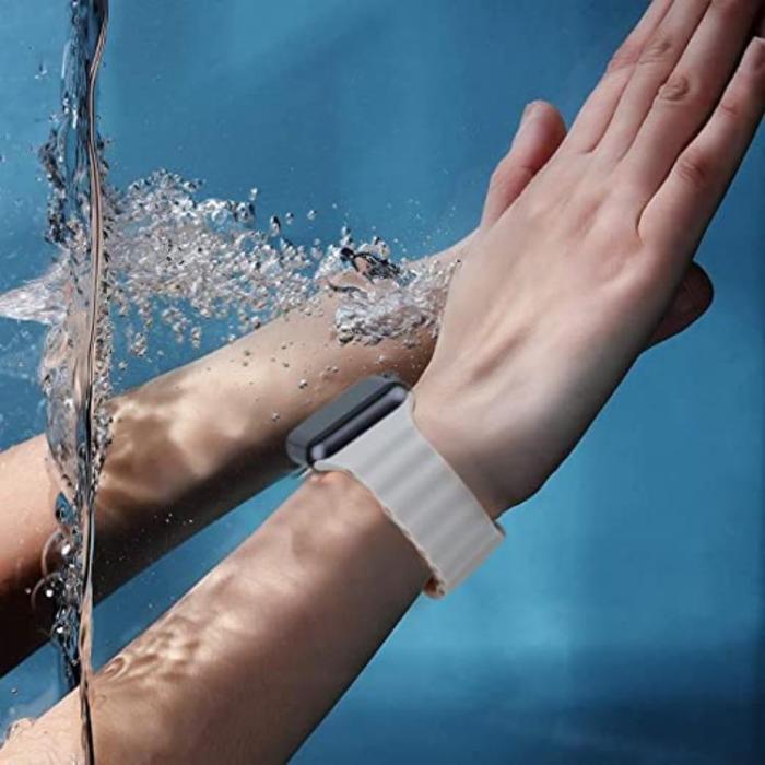 A-One Brand - Apple Watch 4/5/6/7/8/SE (38/40/41mm) Silikon Ocean Band - Starlight