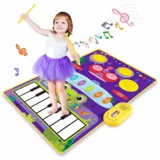 OEM - Piano Keyboard Trumma Lekmatta Musikfilt Babypresent för Barn (1-6 år)