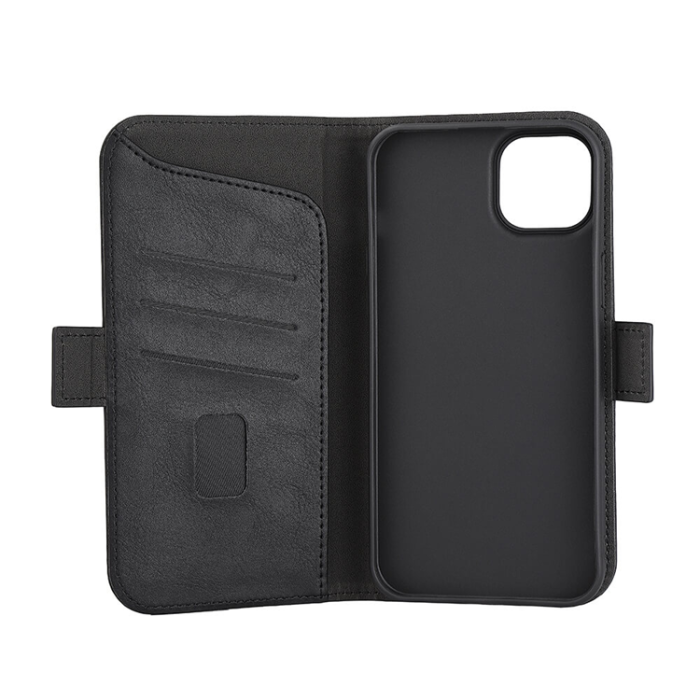 GEAR - Gear iPhone 15 Plus Plånboksfodral Magsafe 3 KorkFack - Svart