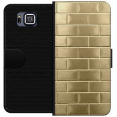 iSecrets - Pl&aring;nboksfodral till Samsung Galaxy Alpha med Gyllene Murstenar