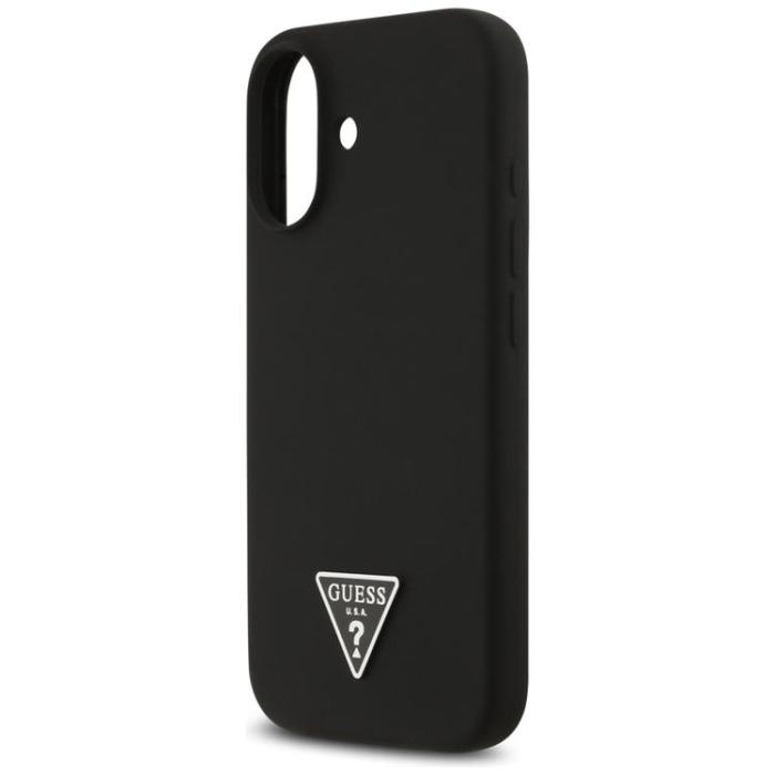 Guess - Guess iPhone 17 Mobilskal MagSafe Silikon Triangle Logo - Svart