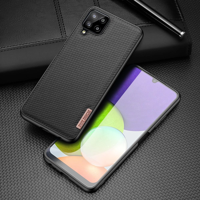 Dux Ducis - Dux Ducis Fino Skal nylon material till Galaxy A22 4G- Svart