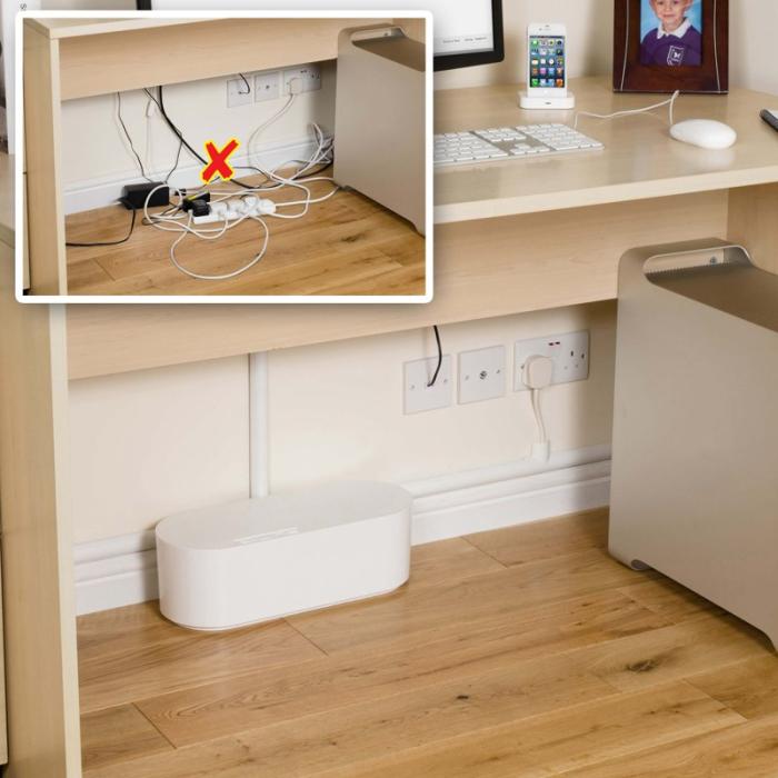D-LINE - D-LINE Kabelbox Liten Vit