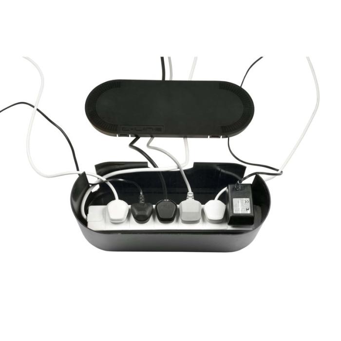 D-LINE - D-LINE Kabelbox Stor Svart