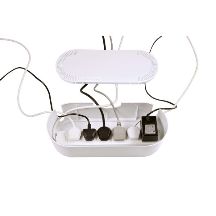 D-LINE - D-LINE Kabelbox Stor Vit