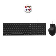Rapoo - RAPOO Tangentbord/Mus-set NX8020 Kabelanslutet Svart