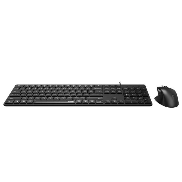 Rapoo - RAPOO Tangentbord/Mus-set NX8020 Kabelanslutet Svart