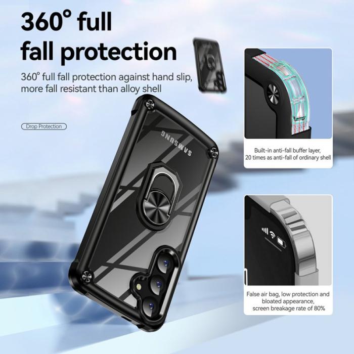 OEM - Mobilskal för Samsung Galaxy S26 PC + TPU Kickstand - Svart