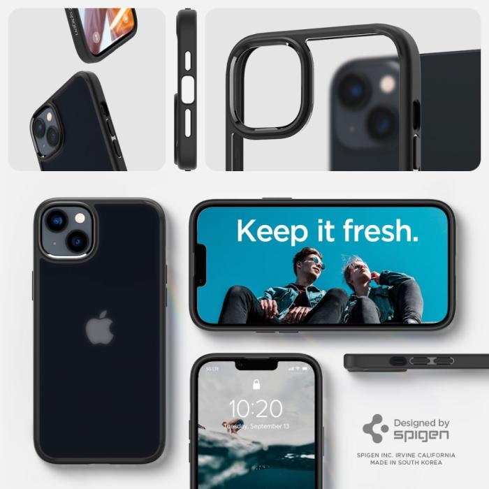 Spigen - Spigen iPhone 14 Plus Skal Ultra Hybrid - Frost Svart