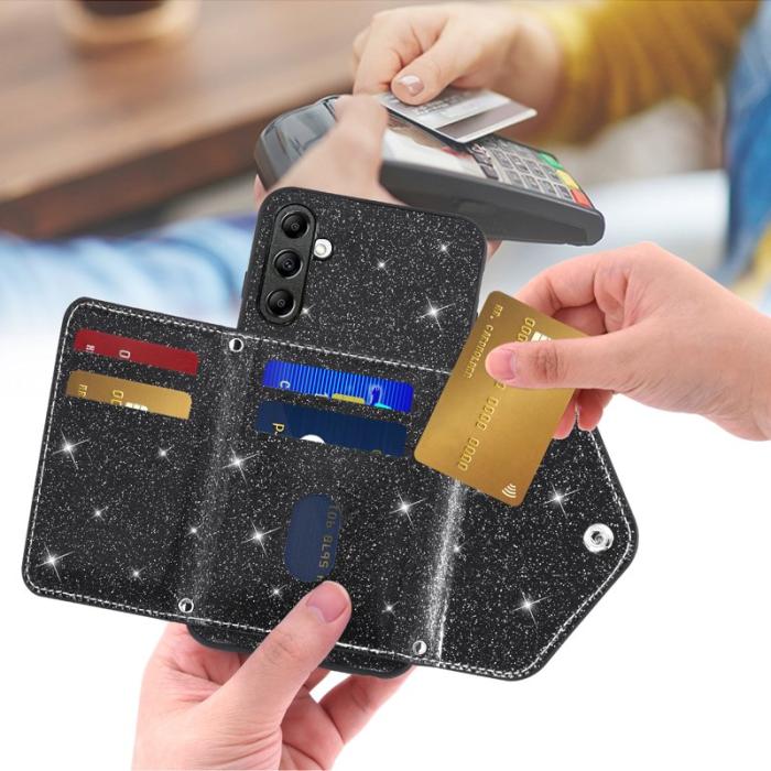 OEM - Mobilfodral för Samsung Galaxy S26 Plus Kickstand Kortfack Konstläder TPU Svart