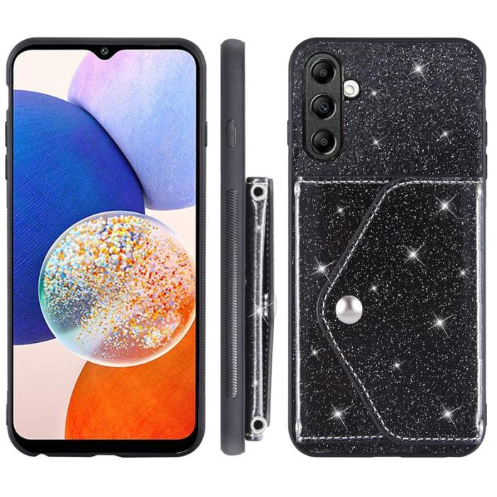 OEM - Mobilfodral för Samsung Galaxy S26 Plus Kickstand Kortfack Konstläder TPU Svart