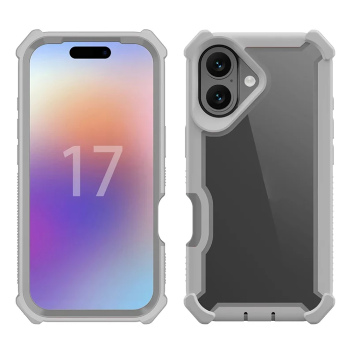 A-One Brand - iPhone 17 Mobilskal TPU + PC Shockproof - Grå