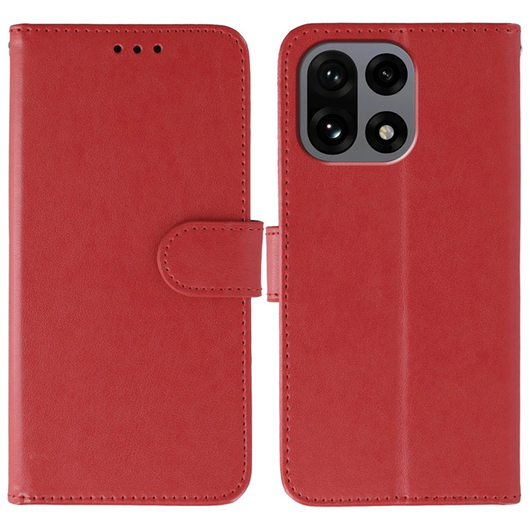 OnePlus 15 5G Plånboksfodral PU Läder (Röd) | 2353 | AlltMobil