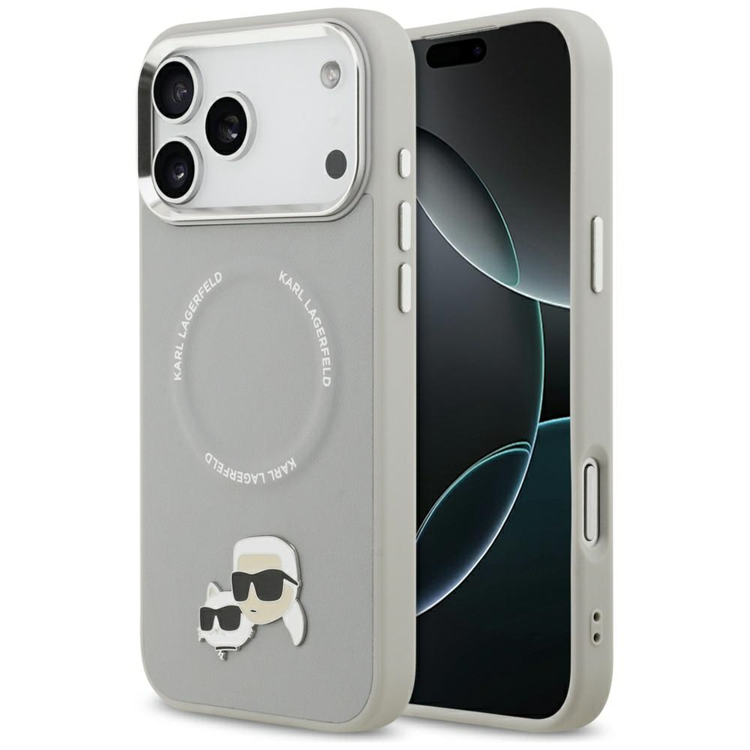 Karl Lagerfeld iPhone 17 Pro Mobilskal MagSafe Karl Och Choupette Pins | 2353 | AlltMobil