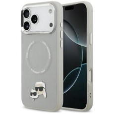 KARL LAGERFELD - Karl Lagerfeld iPhone 17 Pro Max Mobilskal MagSafe Karl Och Choupette Pins