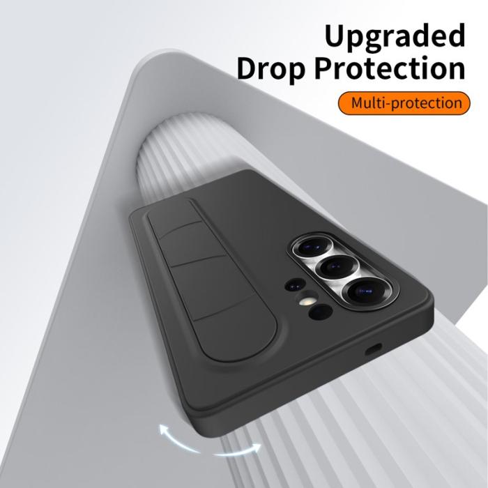 OEM - Mobilskal för Samsung Galaxy S26 Ultra Kickstand PC + Silikon - Svart