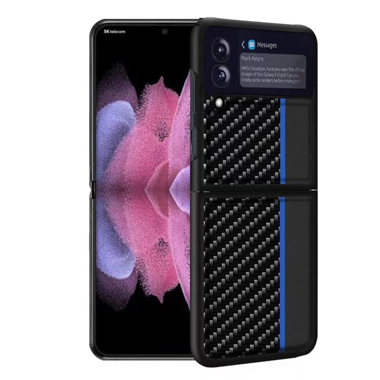 Galaxy Z Flip 4 Skal Carbon PC - Mörkblå | 2353 | AlltMobil