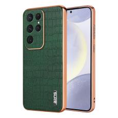 AZNS - AZNS Mobilskal f&ouml;r Samsung Galaxy S26 Ultra PU + TPU Krokodiltextur - Gr&ouml;n