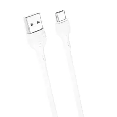 XO - XO USB Till USB-C Kabel 2m 2.1A NB200 - Vit