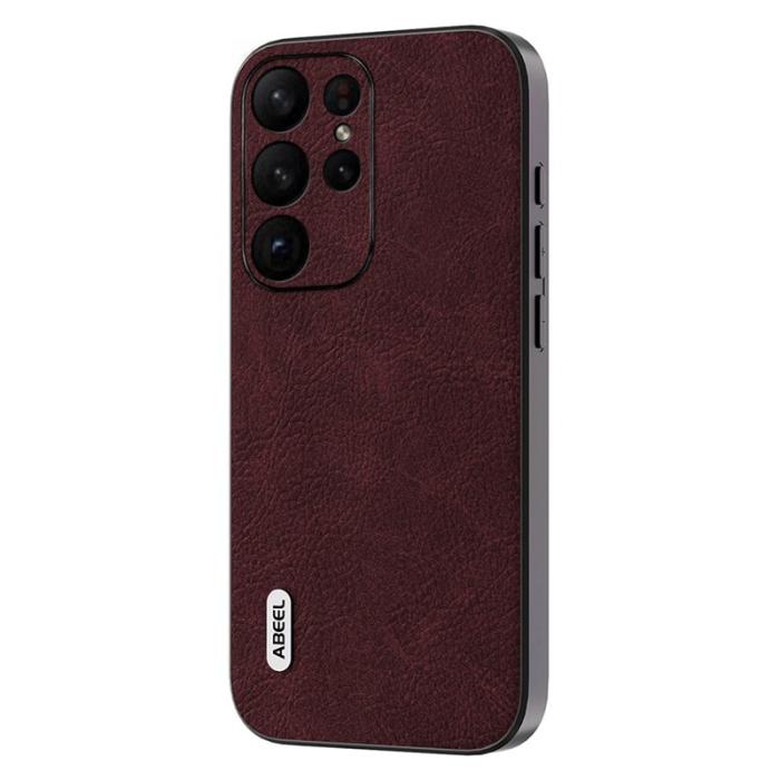 ABEEL - ABEEL Shockproof Cover Mobilskal till Samsung Galaxy S23 Ultra Purplish Röd