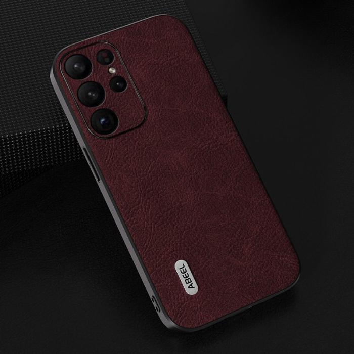 ABEEL - ABEEL Shockproof Cover Mobilskal till Samsung Galaxy S23 Ultra Purplish Röd