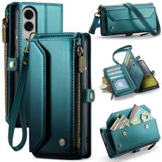 Caseme - CASEME Pl&aring;nboksfodral Konstl&auml;der f&ouml;r Samsung Galaxy S25 Edge - Gr&ouml;n