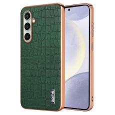 AZNS - AZNS Samsung Galaxy A36 5G Fodral - Elektropl&auml;terad KonstL&auml;der - Gr&ouml;n