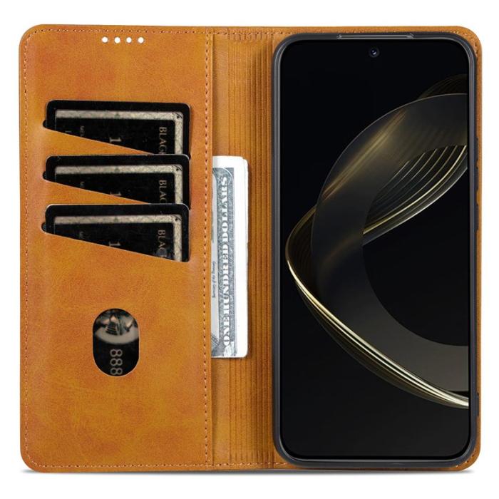 AZNS - AZNS Xiaomi 15 Pro Plånboksfodral Konstläder - Brun