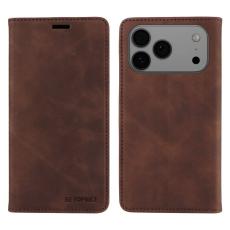 BETOPNICE - BETOPNICE iPhone 17 Pro Max Pl&aring;nboksfodral Konstl&auml;der - Brun