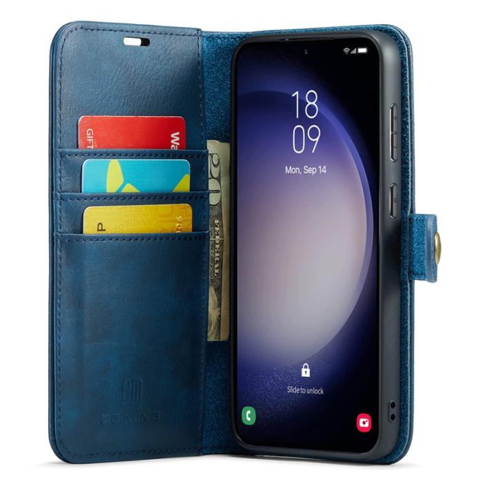 DG.MING - DG.MING Samsung Galaxy A56 5G Plånboksfodral Äkta läder - Blå