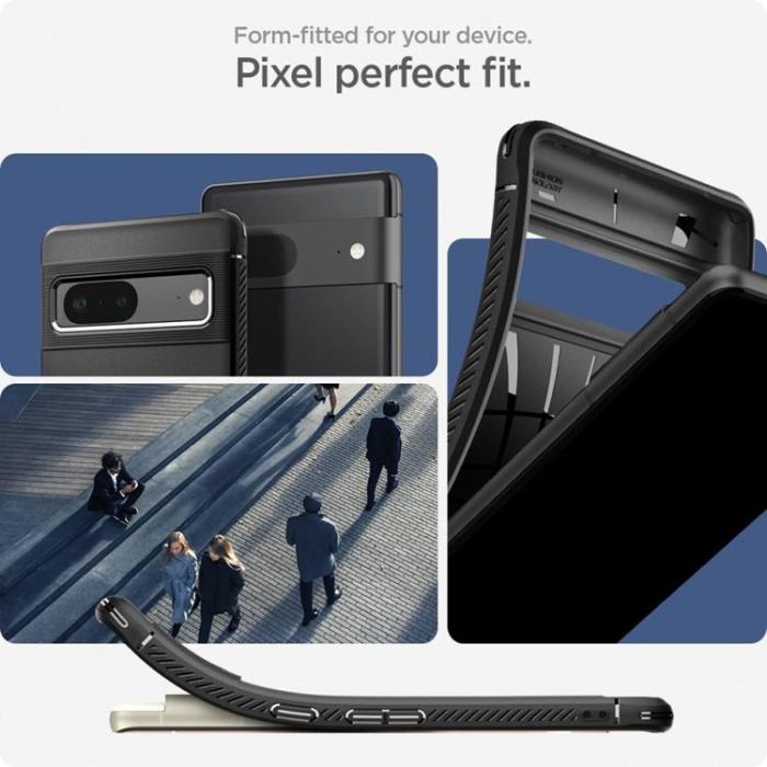 Spigen - Spigen Google Pixel 7 Skal Rugged Armored - Svart