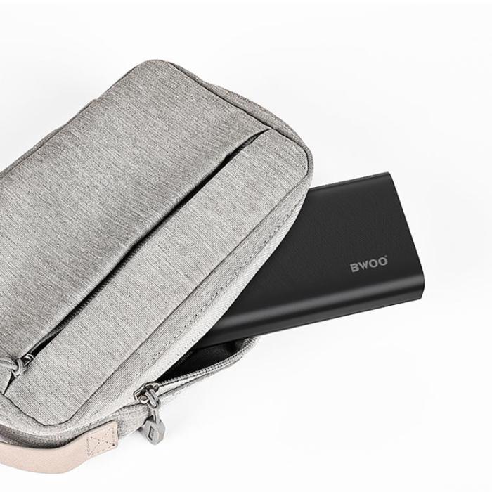 BWOO - BWOO Powerbank 20000 mAh 22.5W med LCD-skärm - Svart