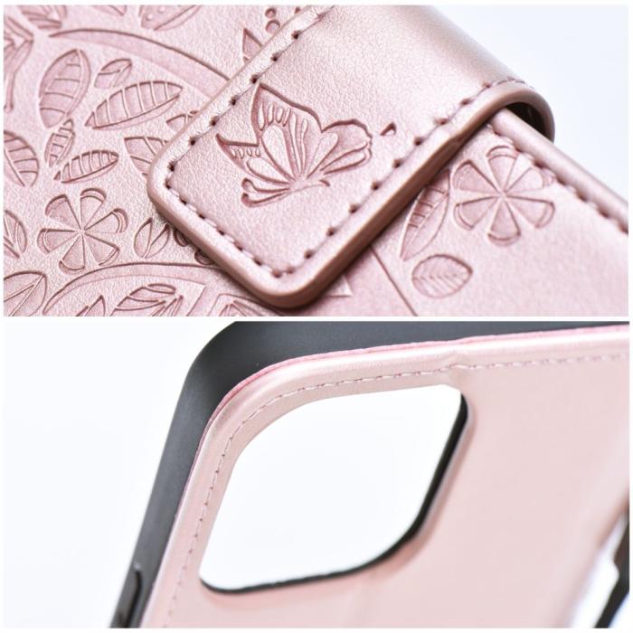 Forcell - Forcell Galaxy A13 5G Fodral Mezzo - Träd Rosa Guld