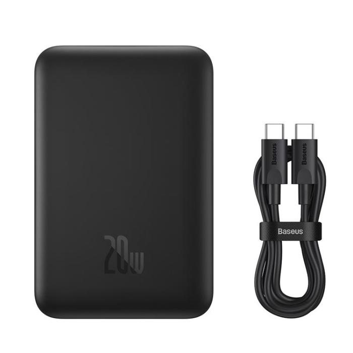 BASEUS - Baseus Mini Powerbank 10000mAh 20W Magnetisk - Svart
