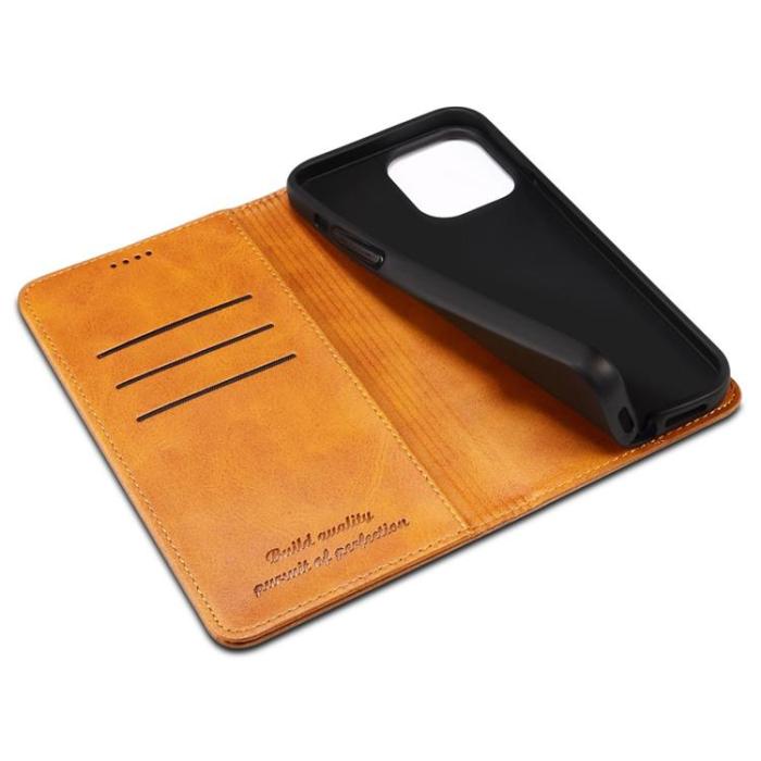 SUTENI - SUTENI iPhone 14 Pro Plånboksfodral Magnetic Kickstand - Khaki
