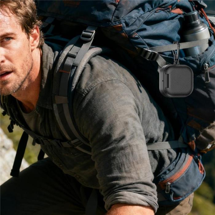 A-One Brand - Fodral för Samsung Galaxy Buds 4/Buds 4 Pro Litchi Texture - Vit