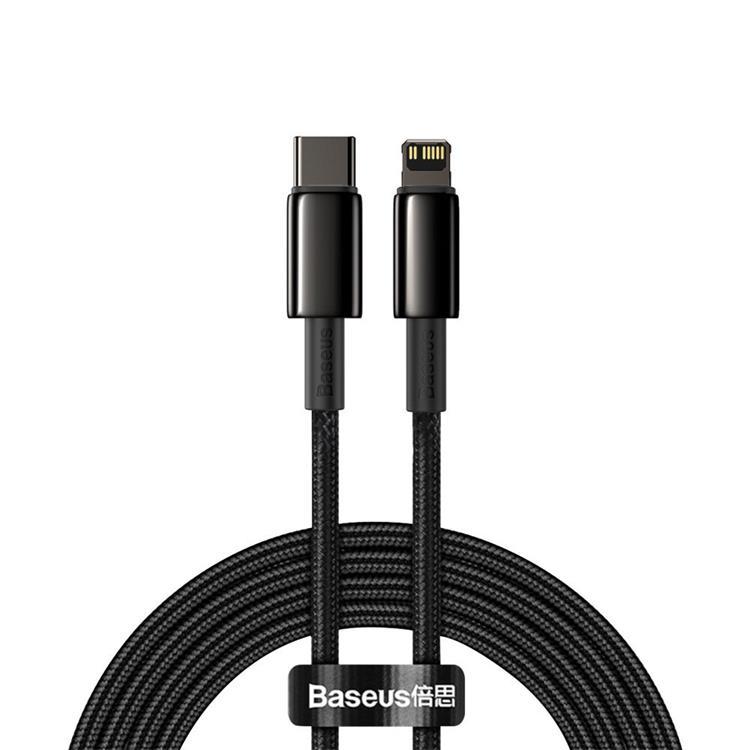 Baseus USB-C till Lightning kabel 20 W 2m - Svart | 3541 | AlltMobil