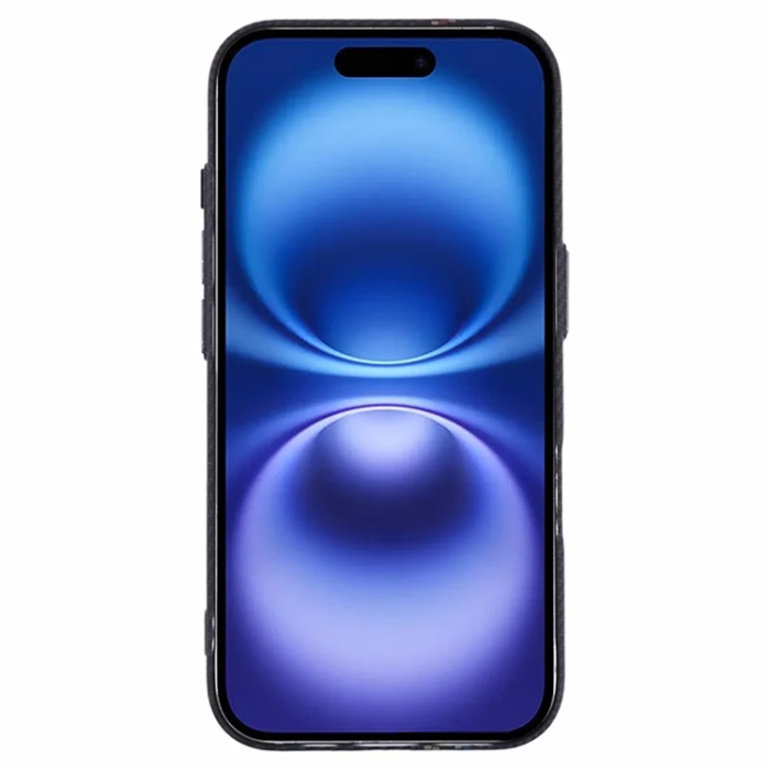 A-One Brand - iPhone 16 Plus Mobilskal Magsafe Kevlar Aramid Fiber - Colorful/Svart