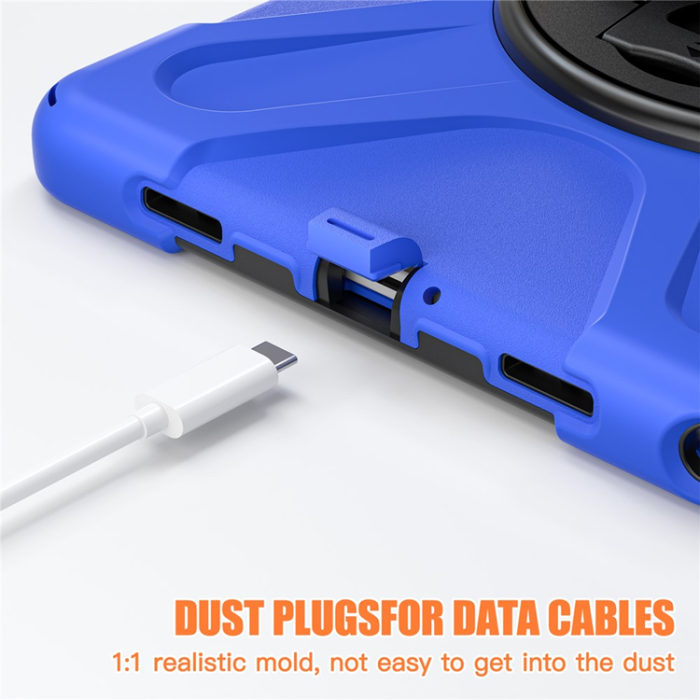 A-One Brand - Galaxy Tab A9 Plus Mobilskal Silikon Rotary Kickstand