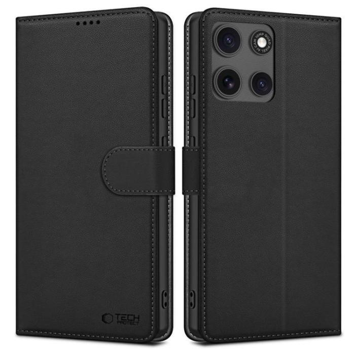 Tech-Protect - Tech-Protect Motorola Moto G15/G15 Power Plånboksfodral - Matte Svart