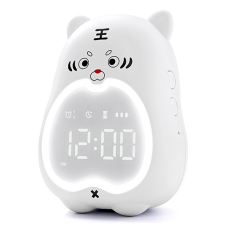 OEM - Väckarklocka Pekskärmsstyrd Cute Tiger XR-MM-C2110 - Vit