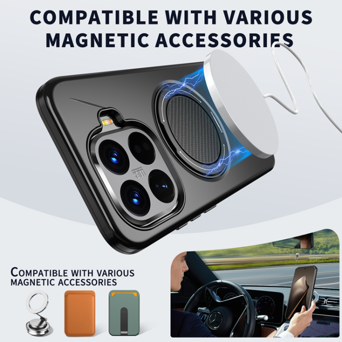 A-One Brand - Xiaomi 15T Pro Mobilskal Magsafe Rotating Kickstand TPU + PC