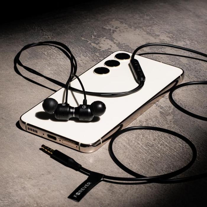 Forever - Forever In-Ear Hörlurar Trådbundna Jack 3.5mm EP-01 - Svart