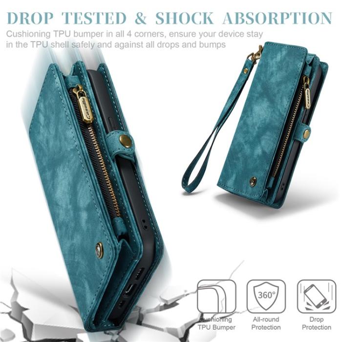 Caseme - CASEME iPhone 15 Pro Max Plånboksfodral 008 Detachable - Blå